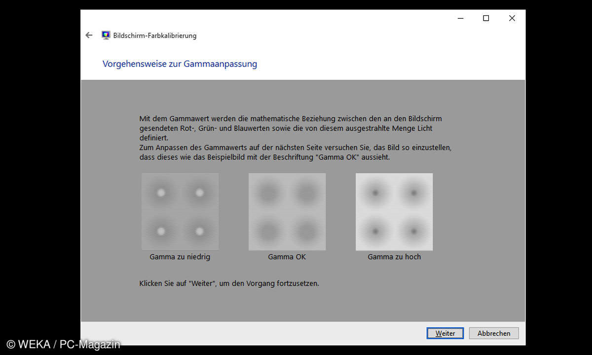 Bildschirm-Farbkalibrierung
