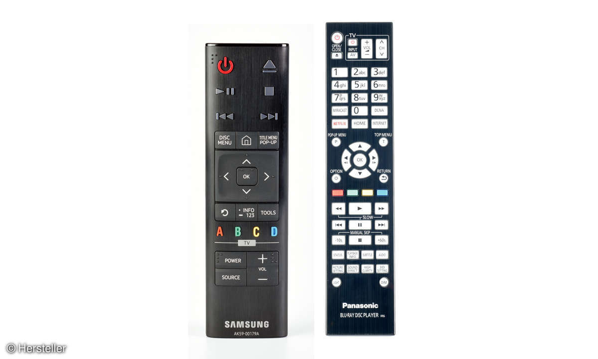 Samsung und Panasonic Fernbedienung