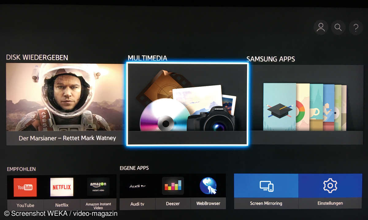 Samsung Home-Menü