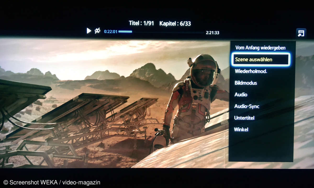 Samsung-Player Bild-und Ton-Einstellungen