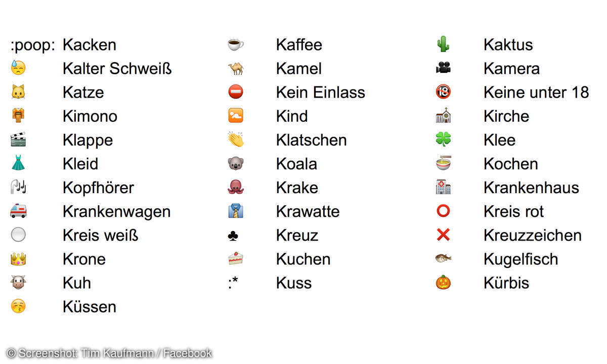 Facebook Smileys K