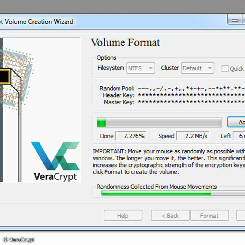 Veracrypt: Verschlüsselten Container erstellen - connect-living