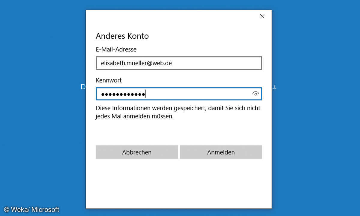Ihre E-Mail-Adresse eintragen