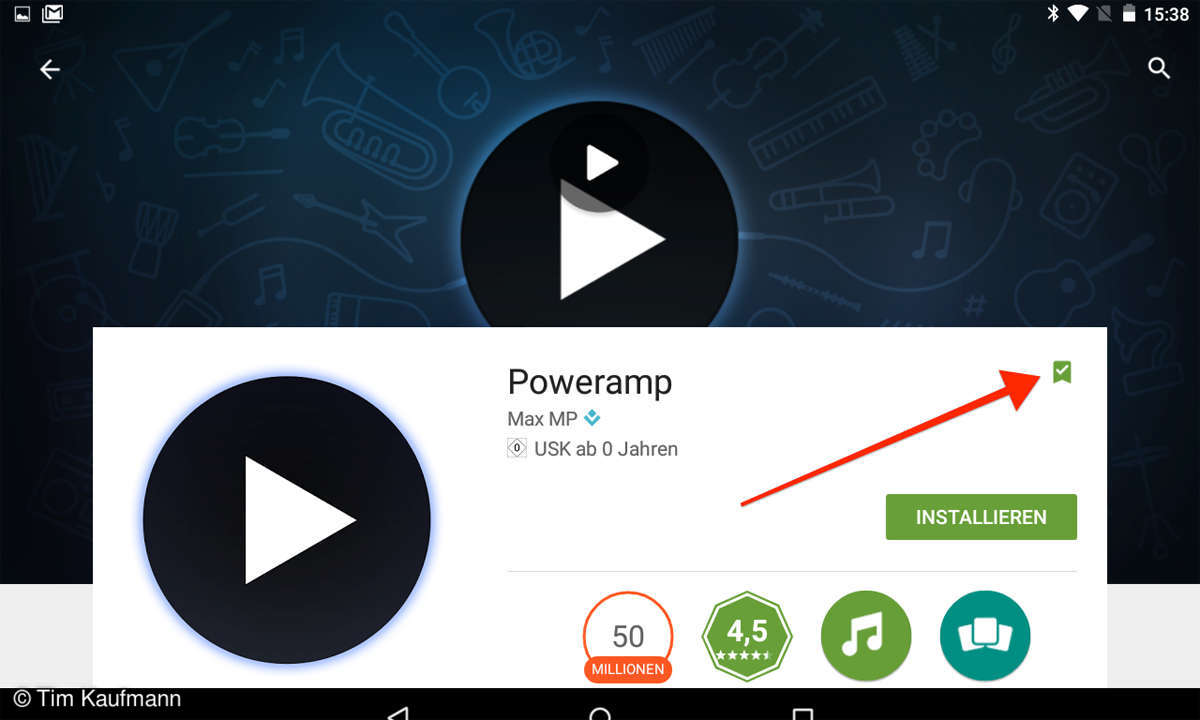 Apps auf der Wunschliste parken
