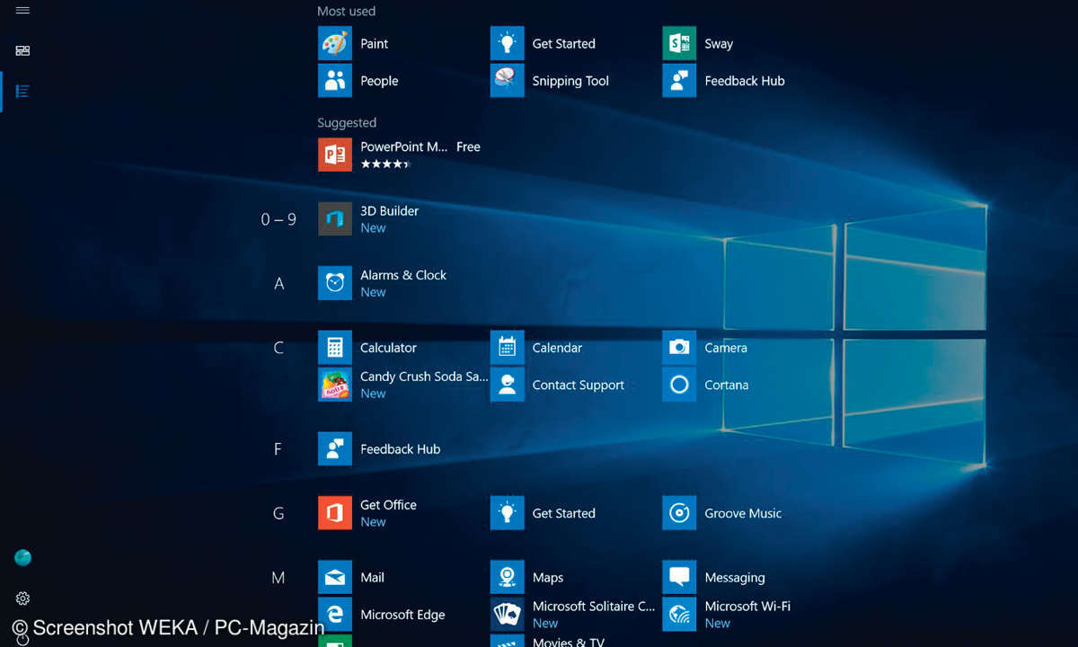 Windows 10 Alle Apps
