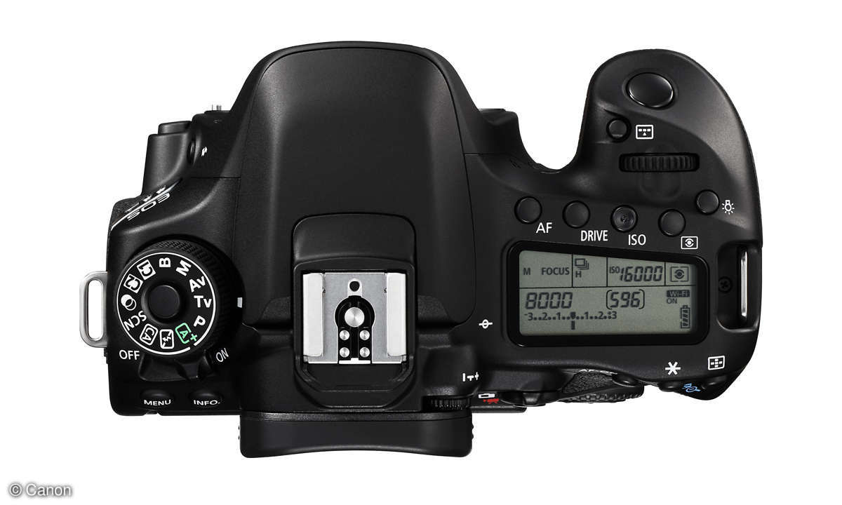 Canon EOS 80D Body von oben