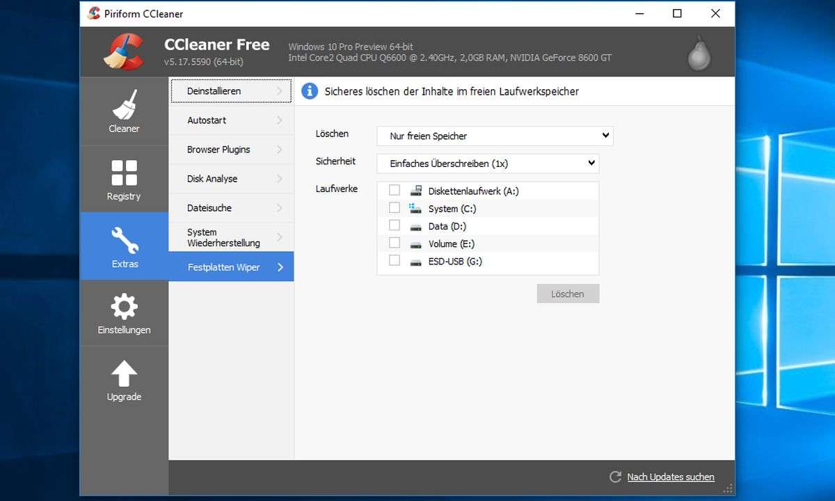 CCleaner: Screenshot