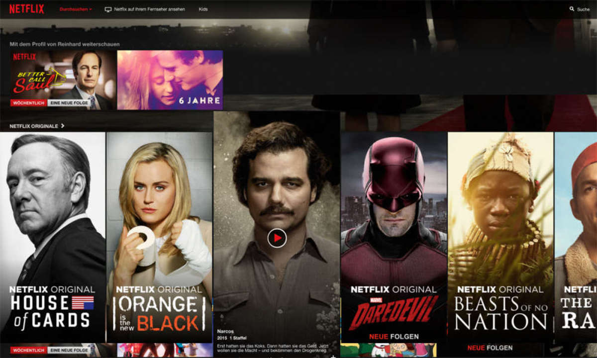 Netflix Menü