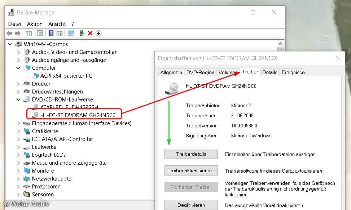 Screenshot: DevMan