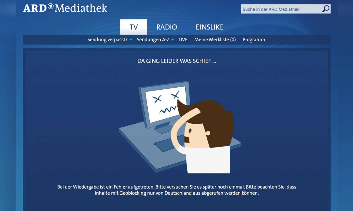 ARD Mediathek Ausland