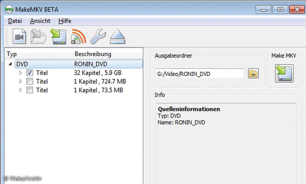 MakeMKV DVD und Bluray konvertieren connectliving