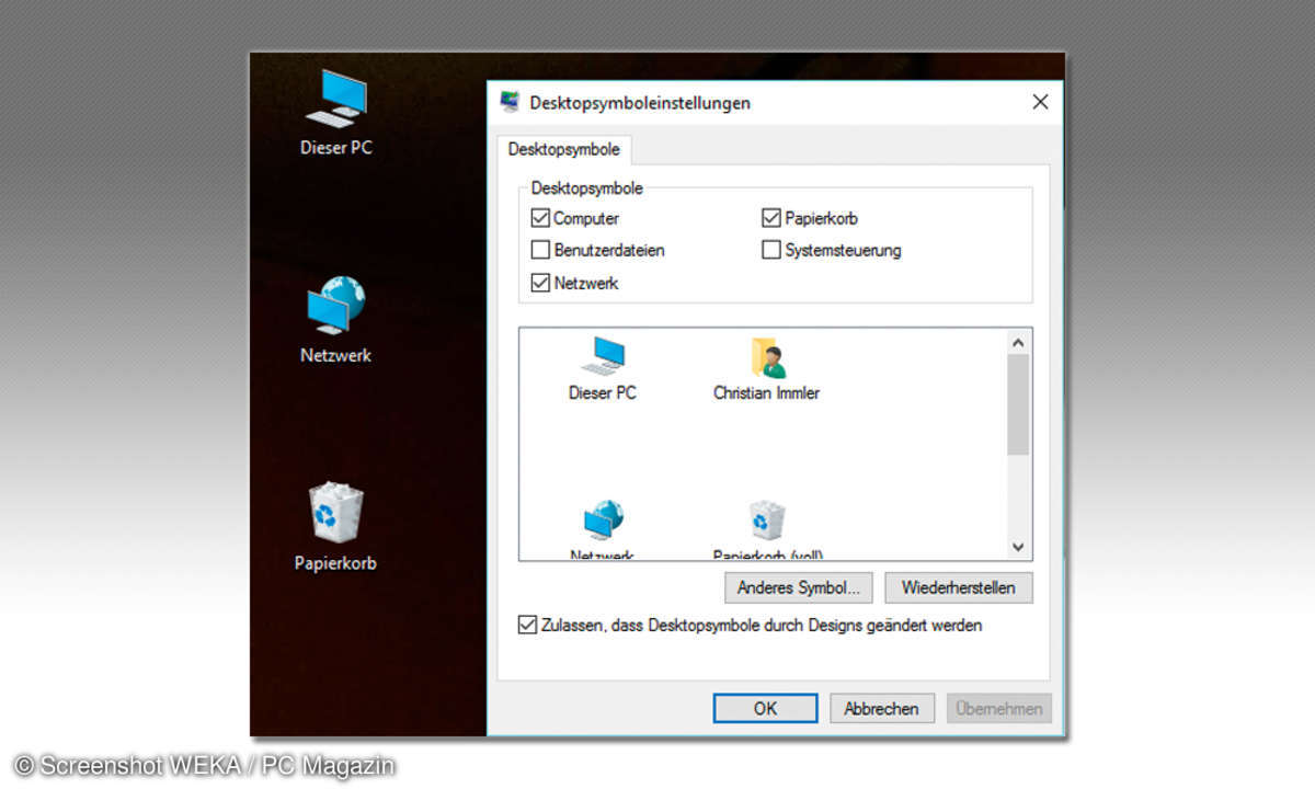 Desktop-Symbole