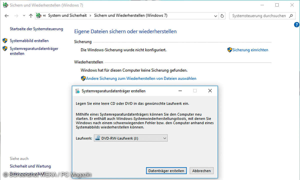 Systemreparaturdatenträger