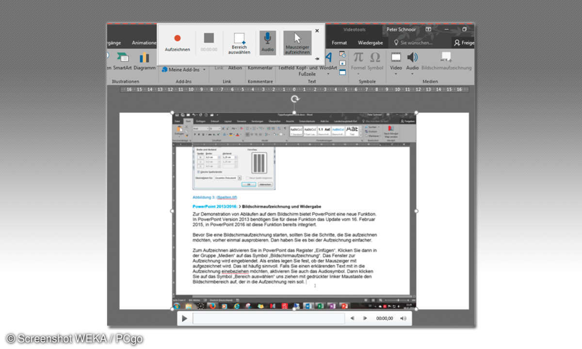 Powerpoint Video-Aufzeichnung
