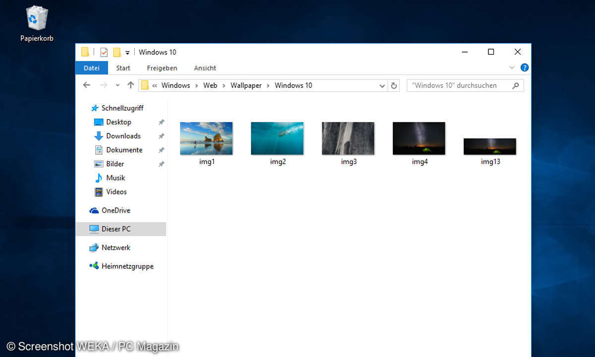 Windows 10 Hintergrundbilder