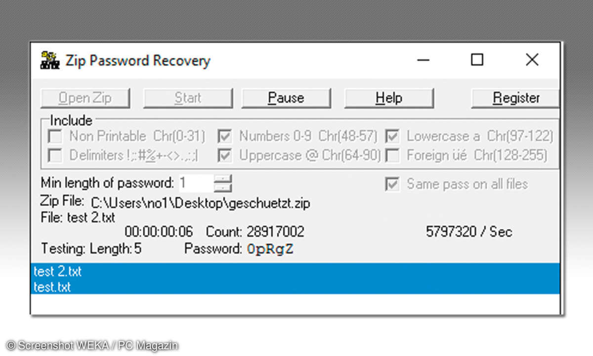 Passwort Knacker für ZIP-und RAR-Archiv