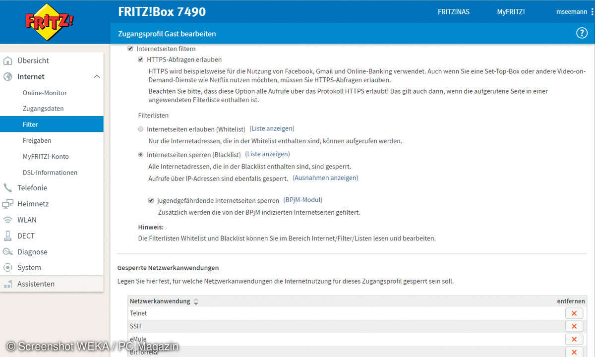 Fritzbox Gast WLAN