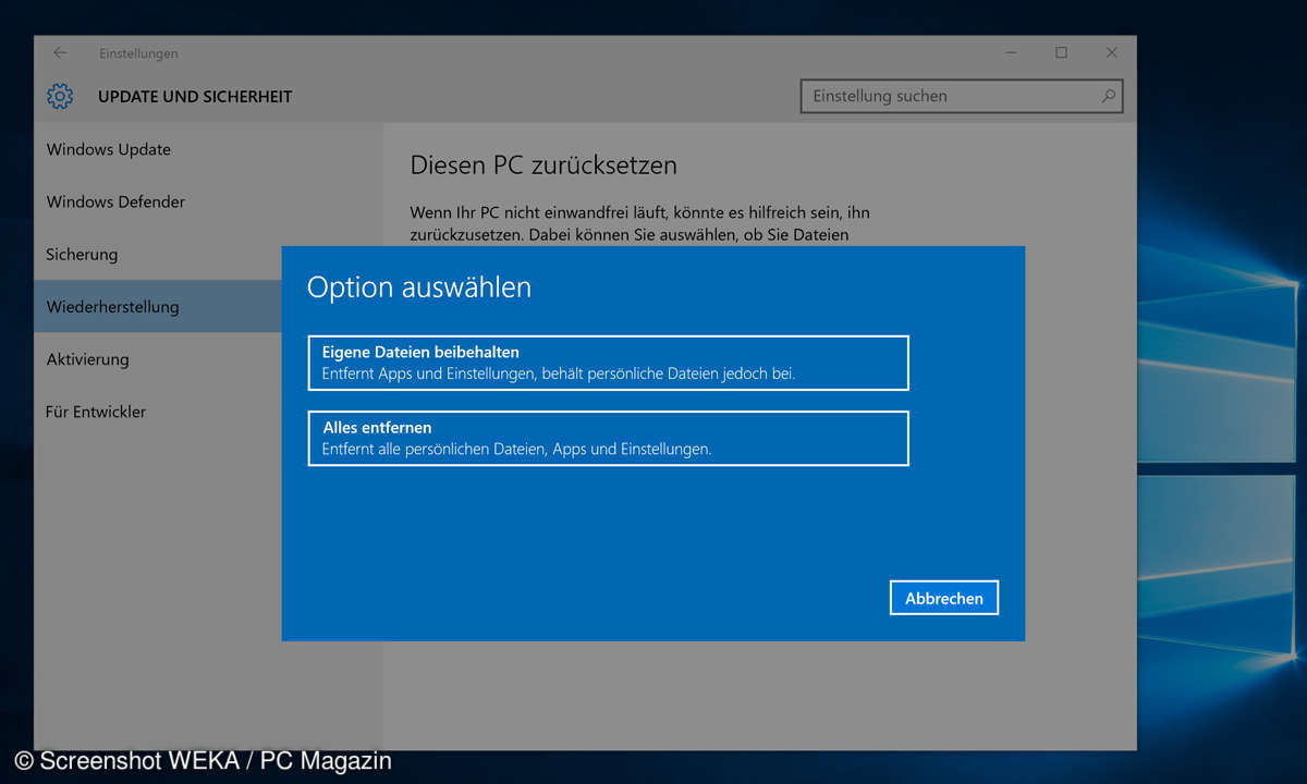Refresh Tool Update Sicherheit