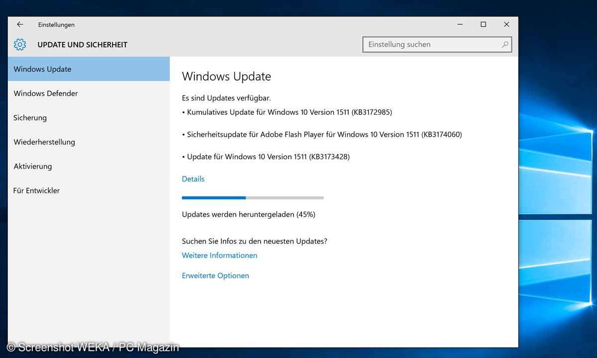 Update und Sicherheit