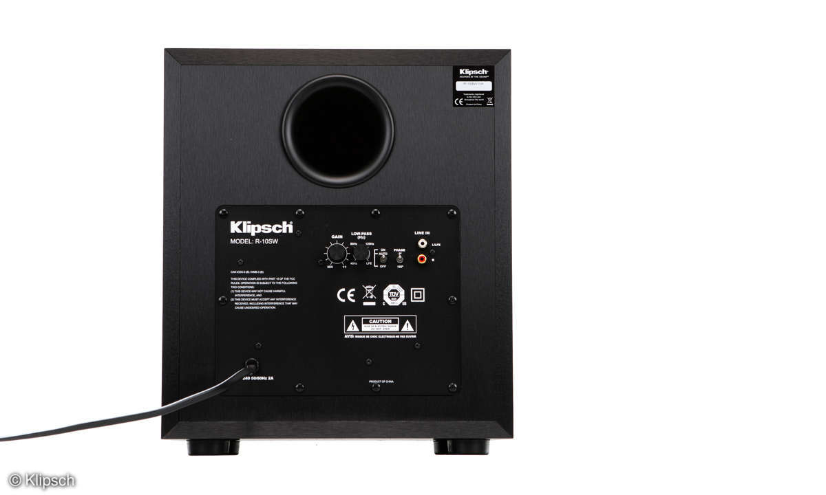 Klipsch R-10SW Rückseite
