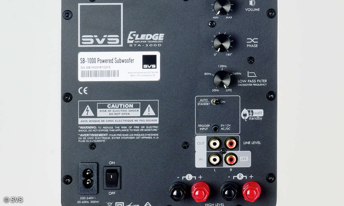 SVS SB1000 Rückseite