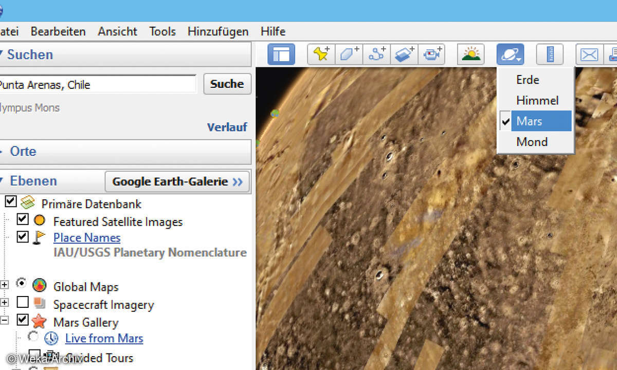Screenshot Tipp 6: Mars