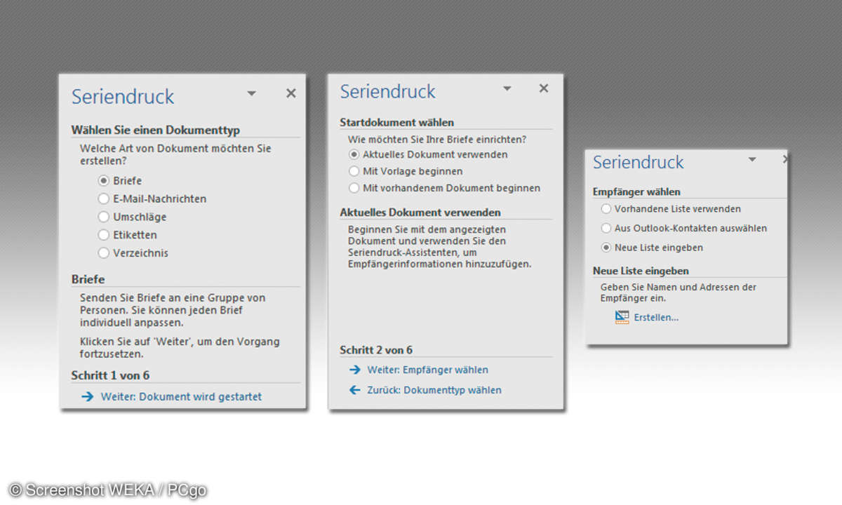 Word 2016 Seriendruck