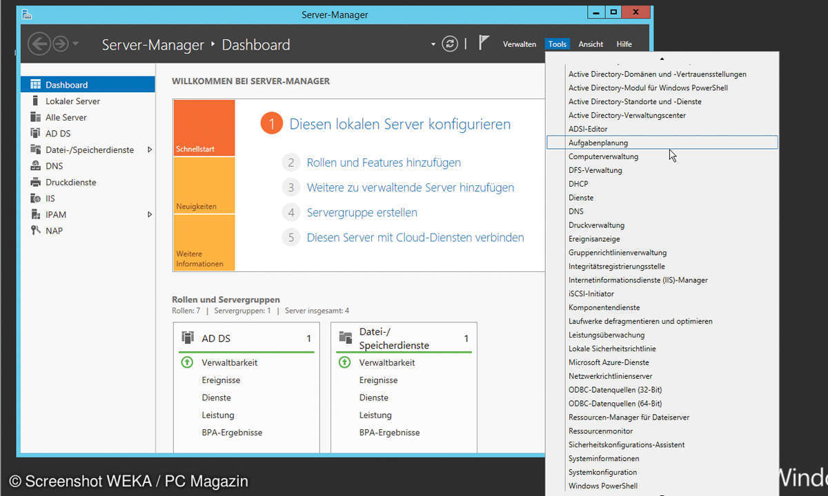 Server-Manager Dashboard