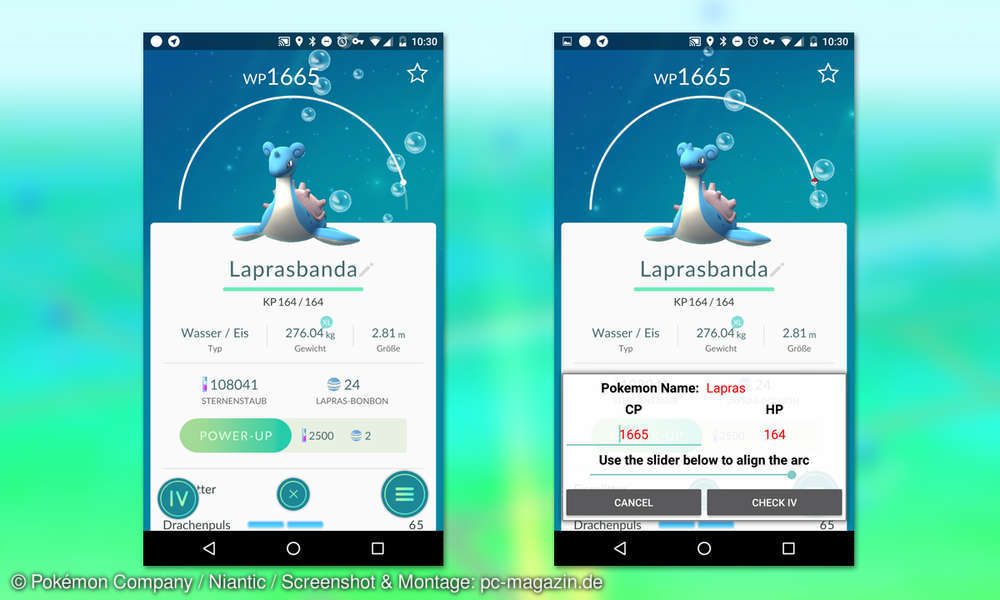 Pokémon GO IVWerte berechnen mit IVRechner Apps & Tools connectliving