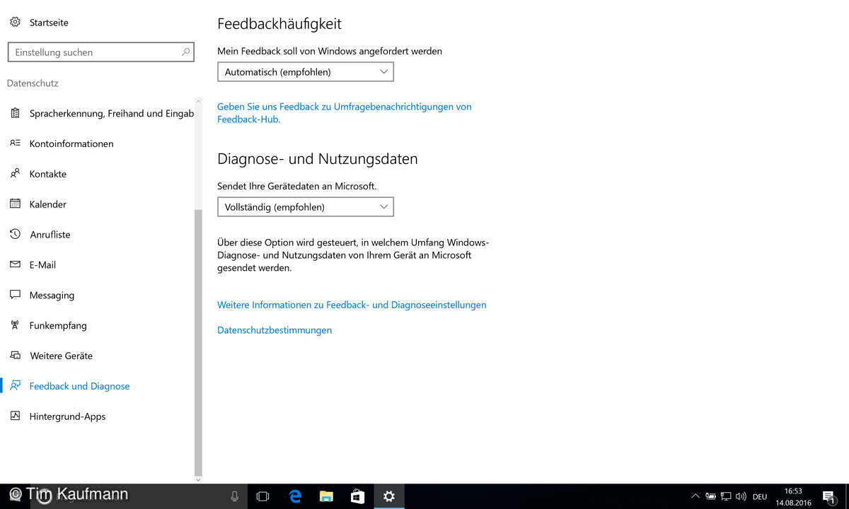 Screenshot: Windows 10