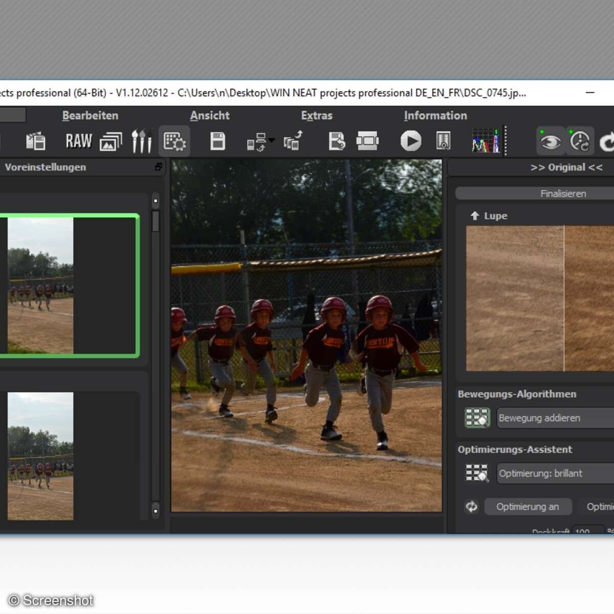 Franzis Neat entfernt störende Personen, und andersrum erschafft es kreative Serien.