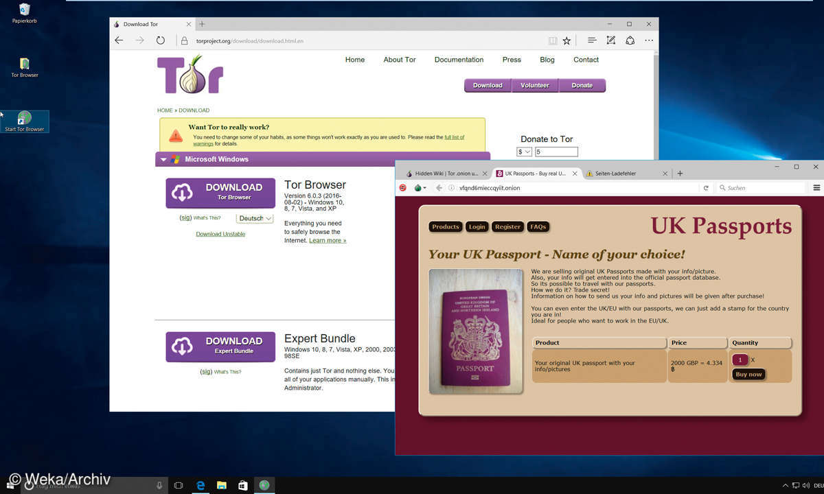 Screenshot: Darknet