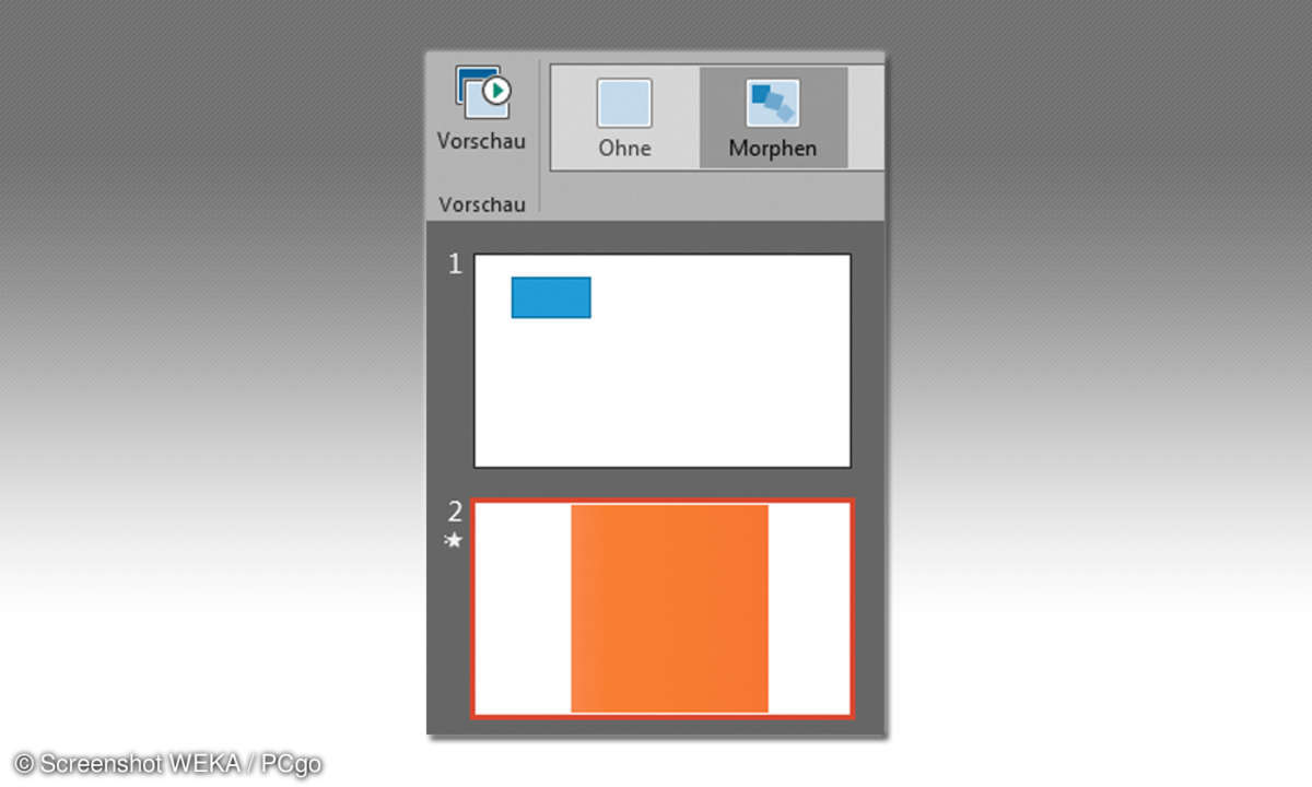 Powerpoint Morphing Folien