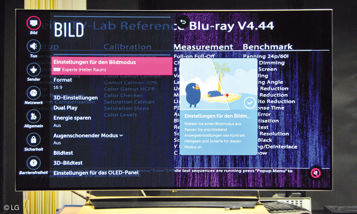 LG OLED55C6V Screen