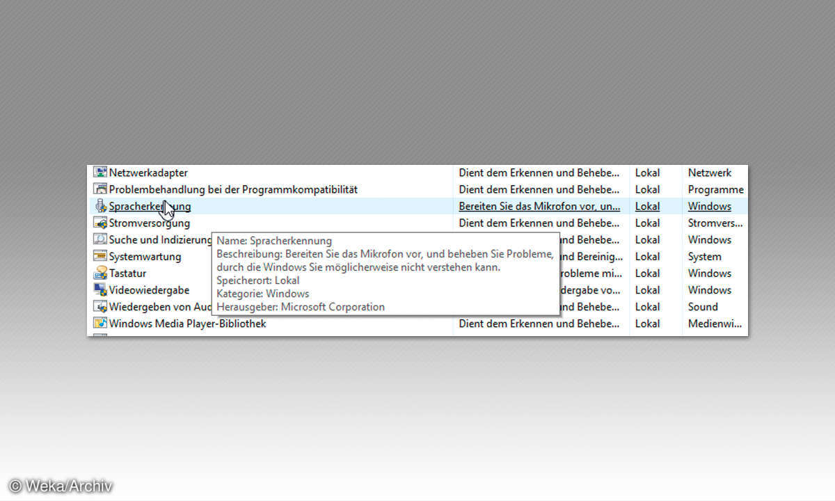 Screenshot: Treiber entfernen
