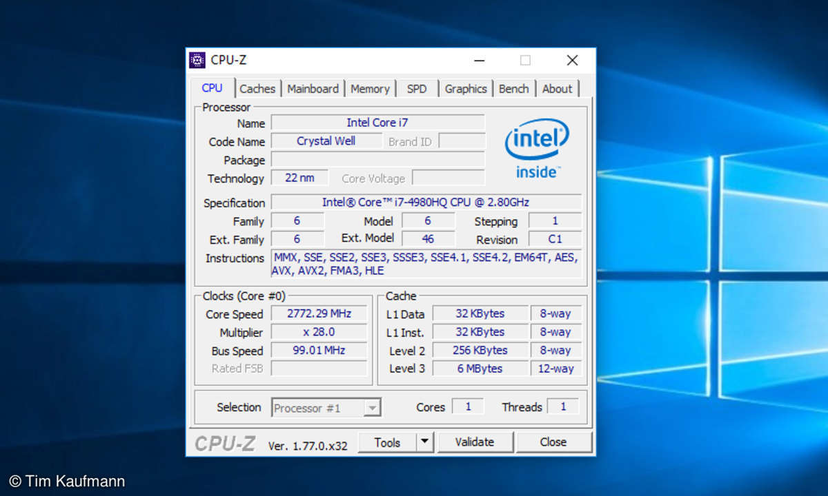 Screenshot: Windows