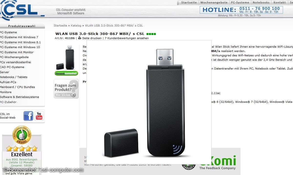 CSL WLAN USB 3.0-Stick