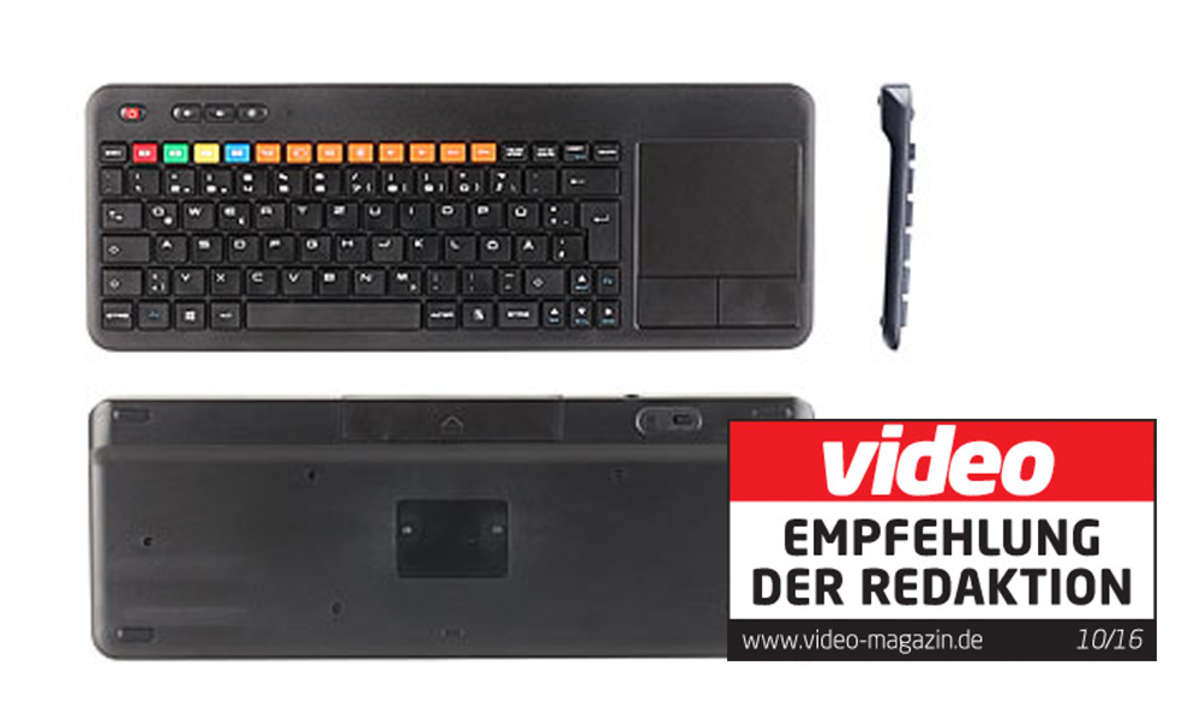 GeneralKeys Funk-Tastatur mit Touchpad