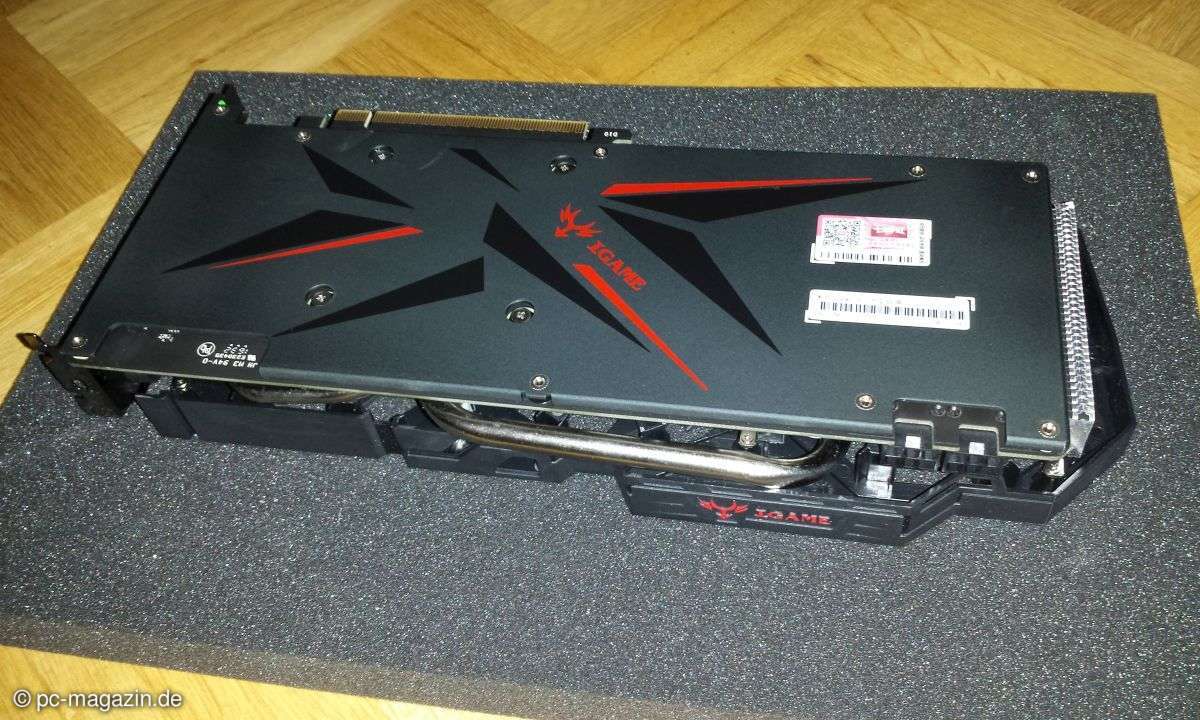 Colorful iGame Geforce GTX 1060 U Test Backplate