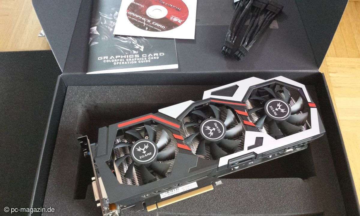 Colorful iGame Geforce GTX 1060 U Test Lieferumfang
