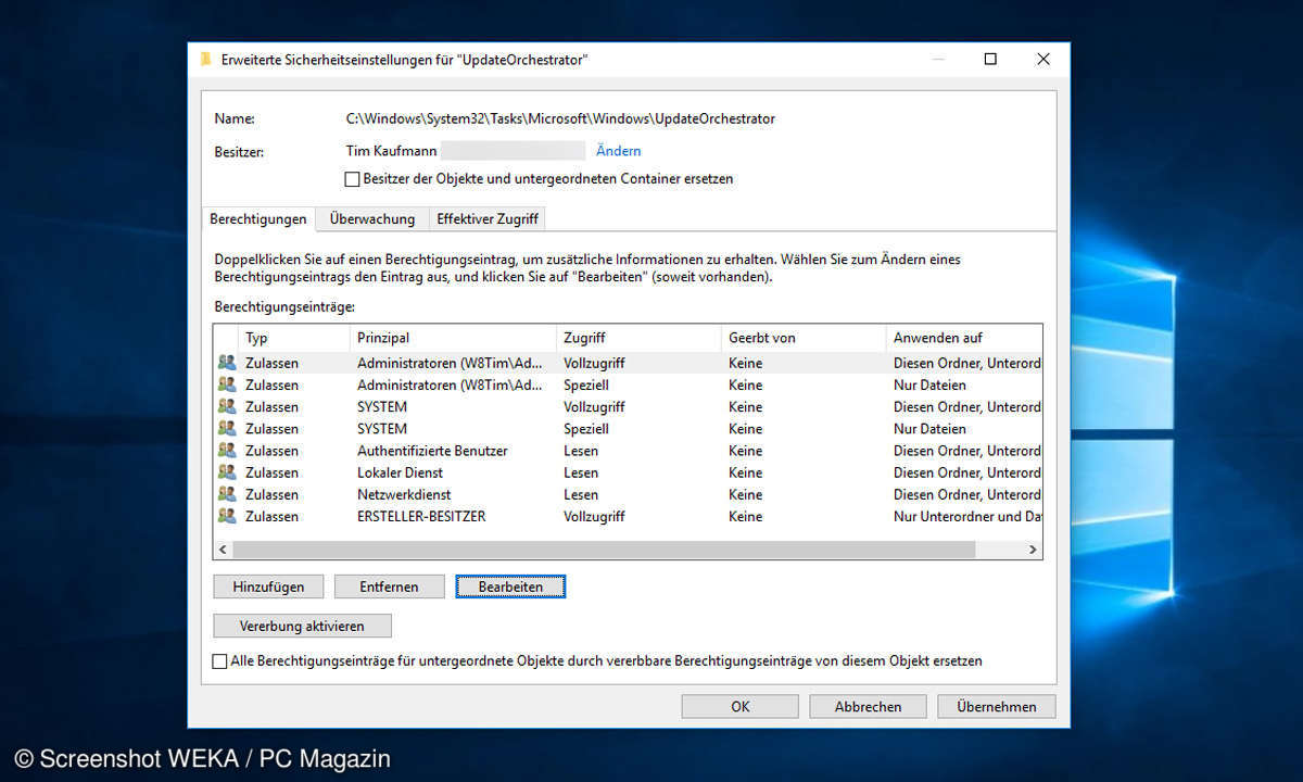 Windows 10 Zugriff