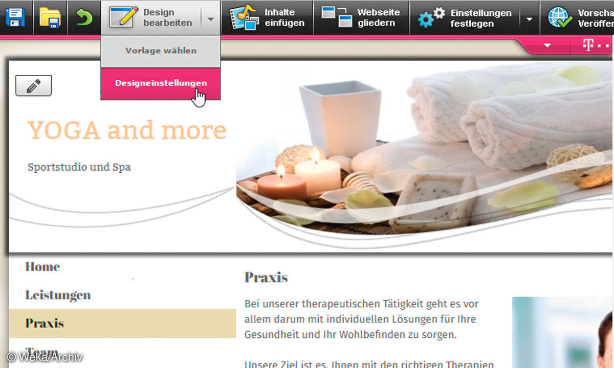 Telekom Homepage Creator