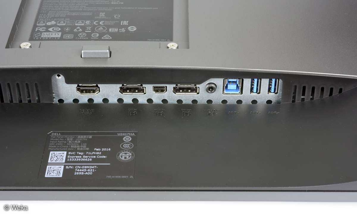 Dell UltraSharp U2417HA Schnittstellen