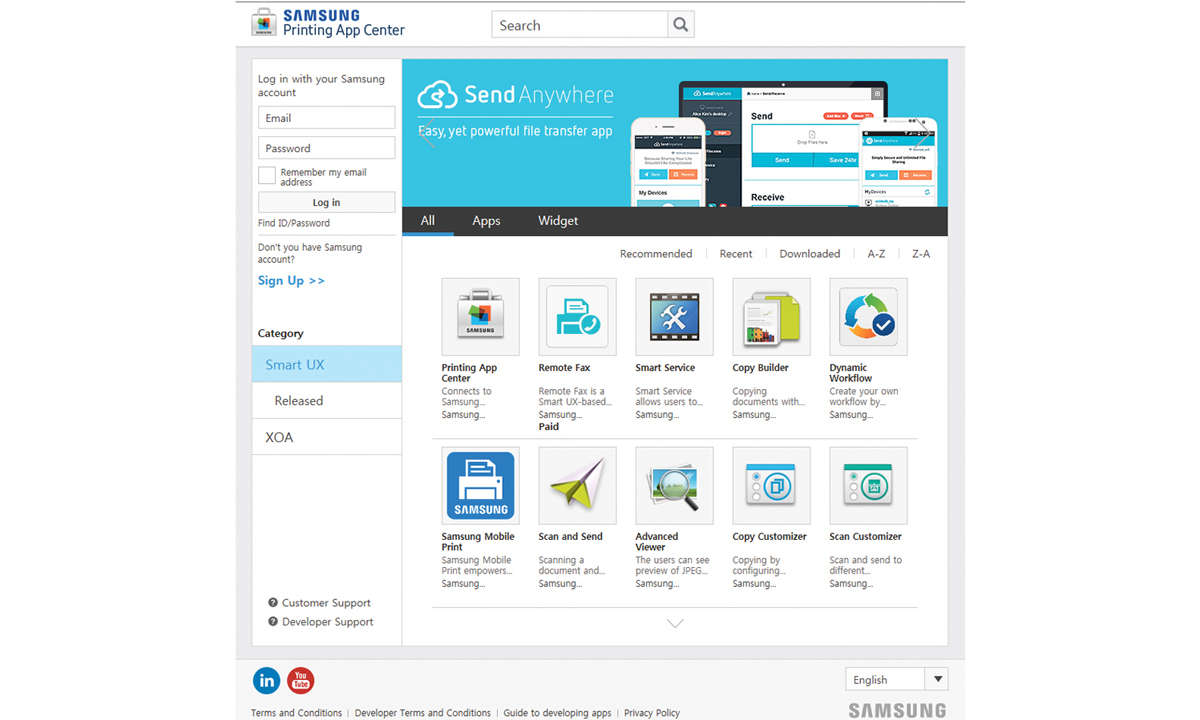 Samsung Online App Center