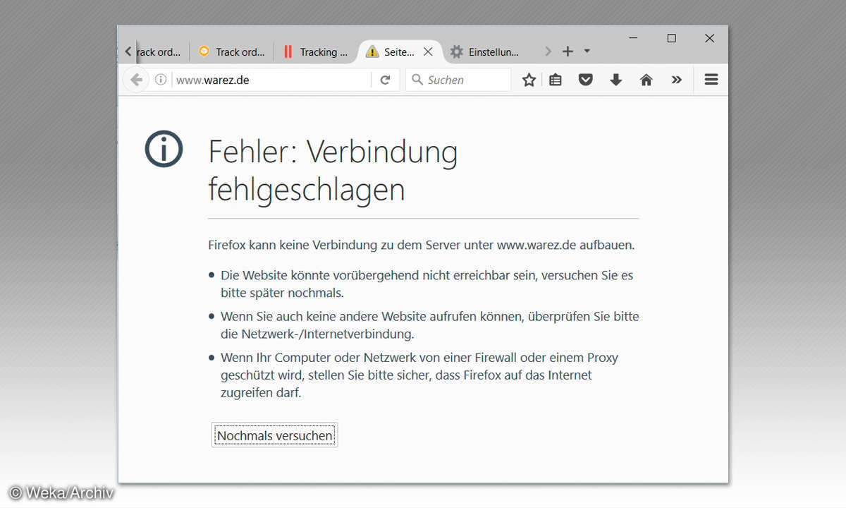 Screenshot: warez.de