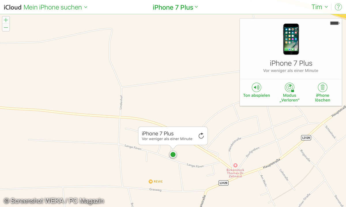 Smartphone Suchfunktion