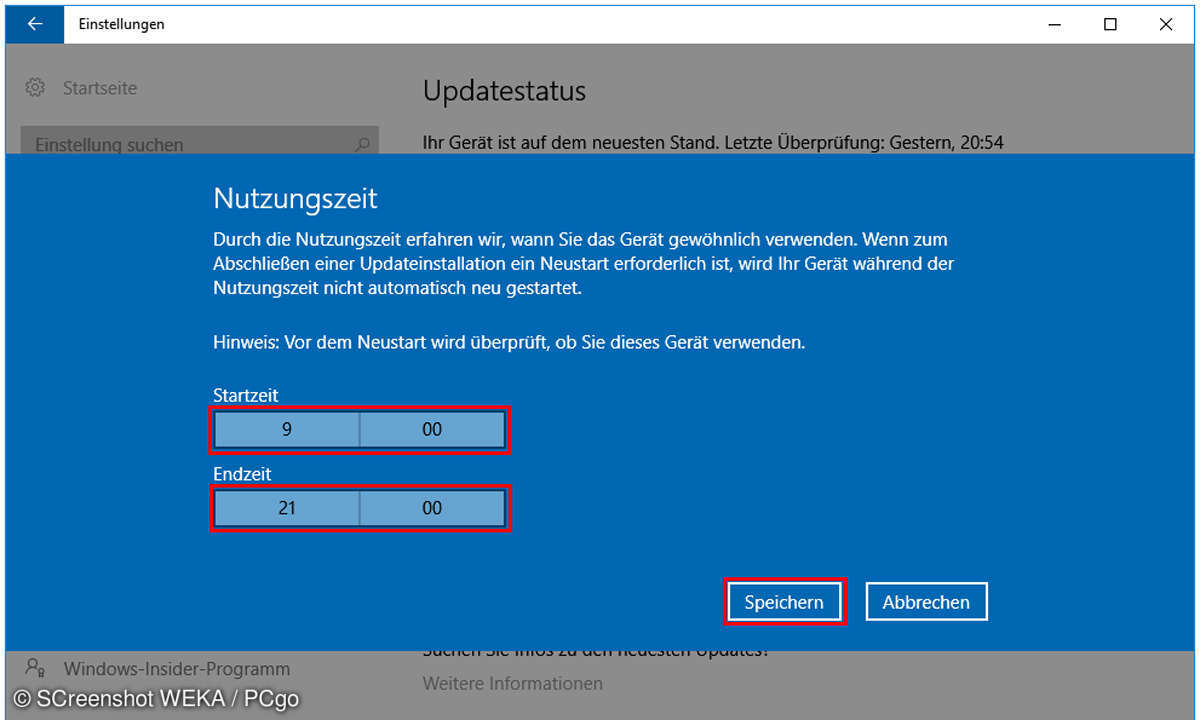 Windows 10 Updatestatus