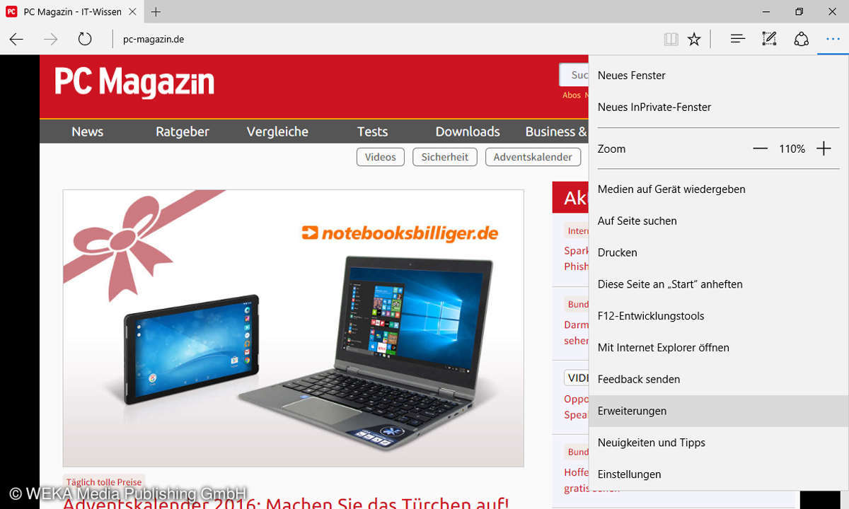 PC Magazin Webseite