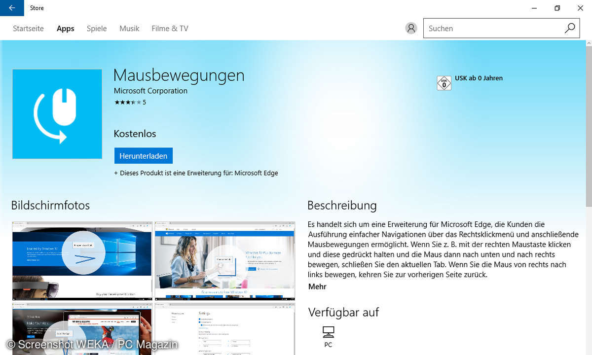 Mausbewegungen Serverapp