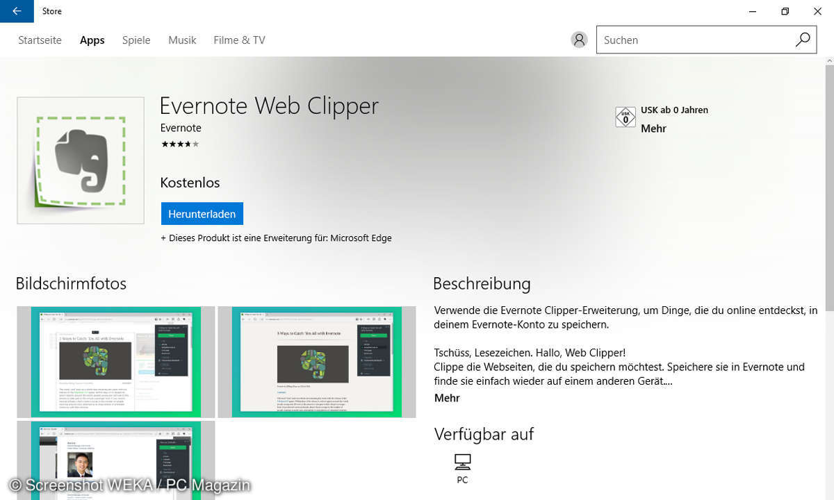 Evernote Server Clipper